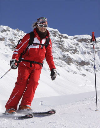 monitrice de ski